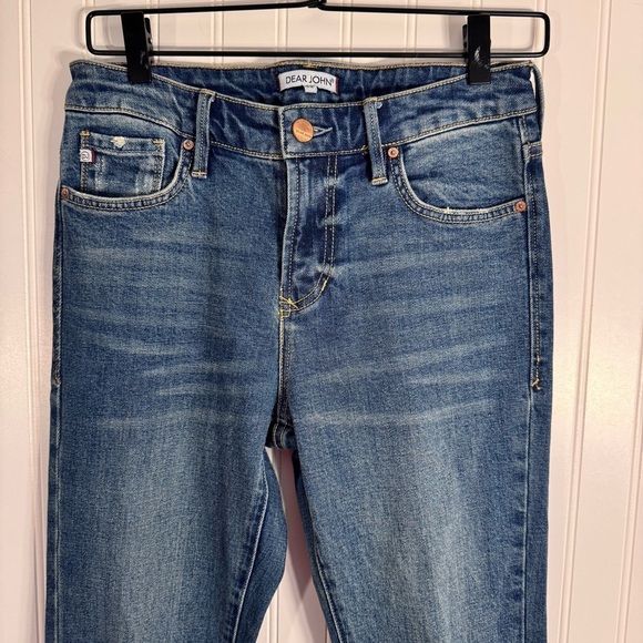 Dear John Distressed High-Waisted Bootcut Medium Wash Women’s Denim Jeans Sz 26 - Picture 2 of 15
